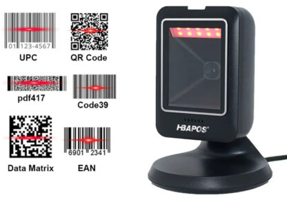 Barcode scanner 2D all-round desktop automatic sensing data matrix ...