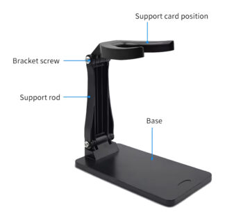 Universal adjustable barcode scanner stand